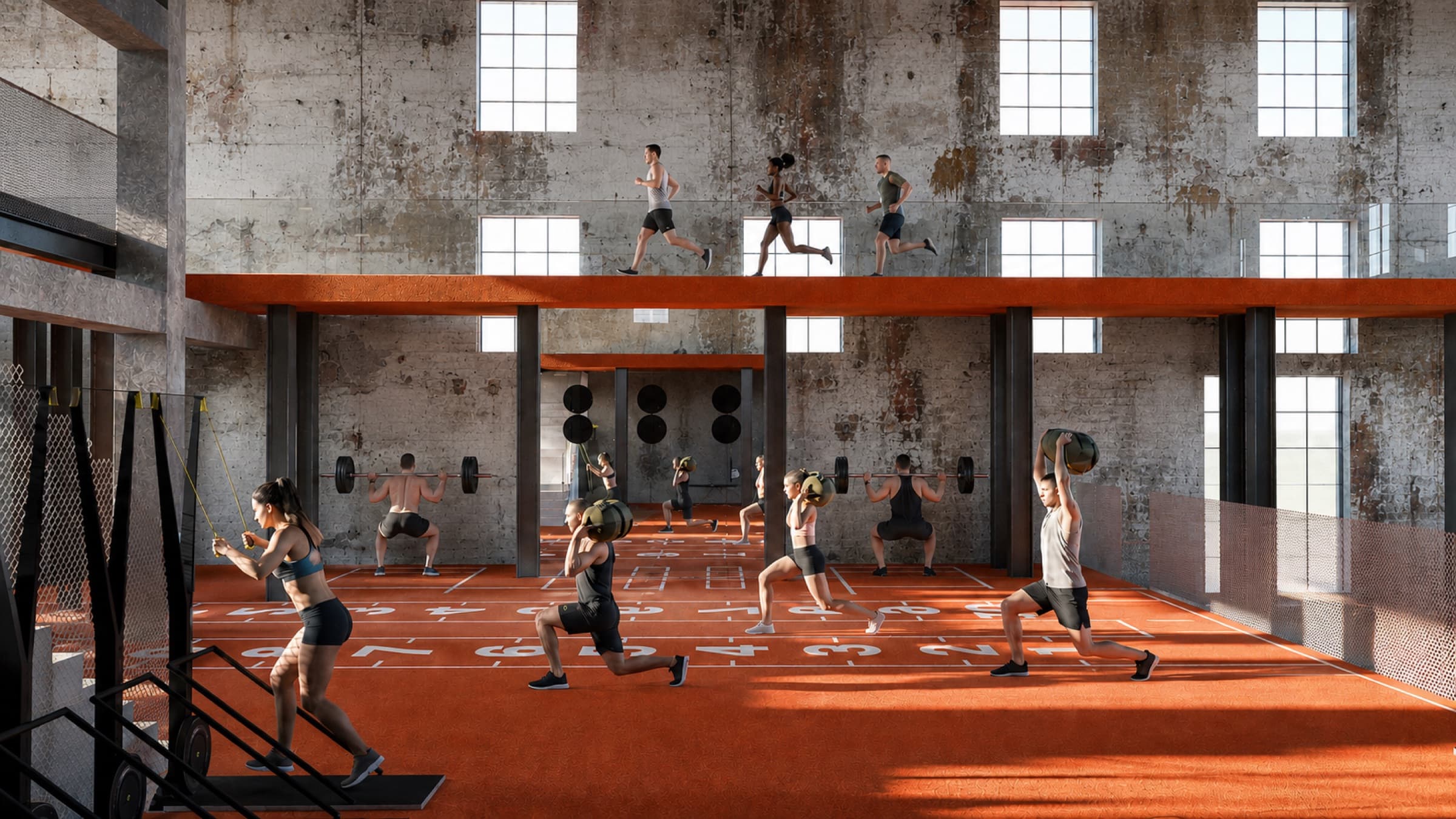 Training hall in the Kesselhaus
