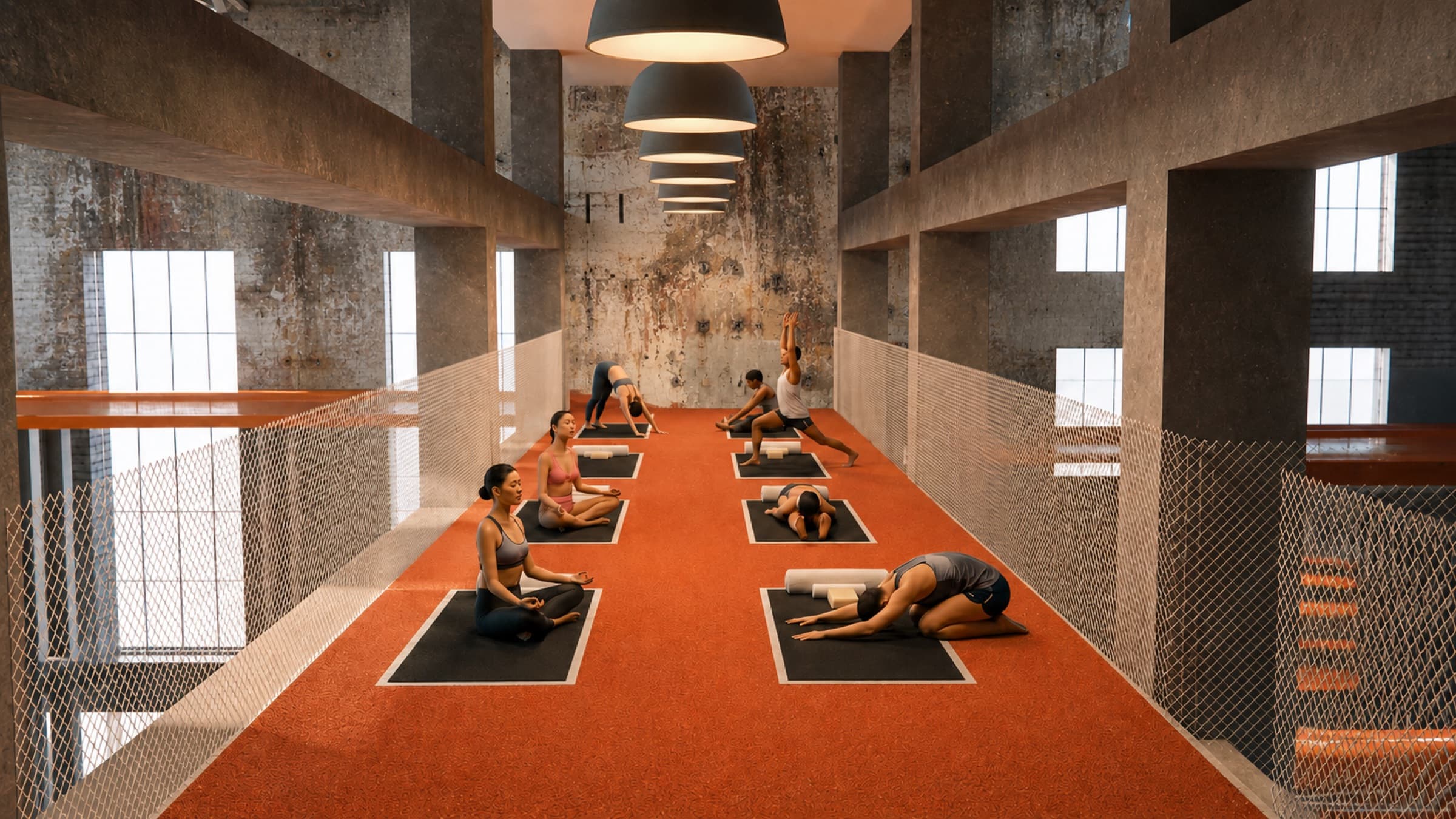 Warm-up area