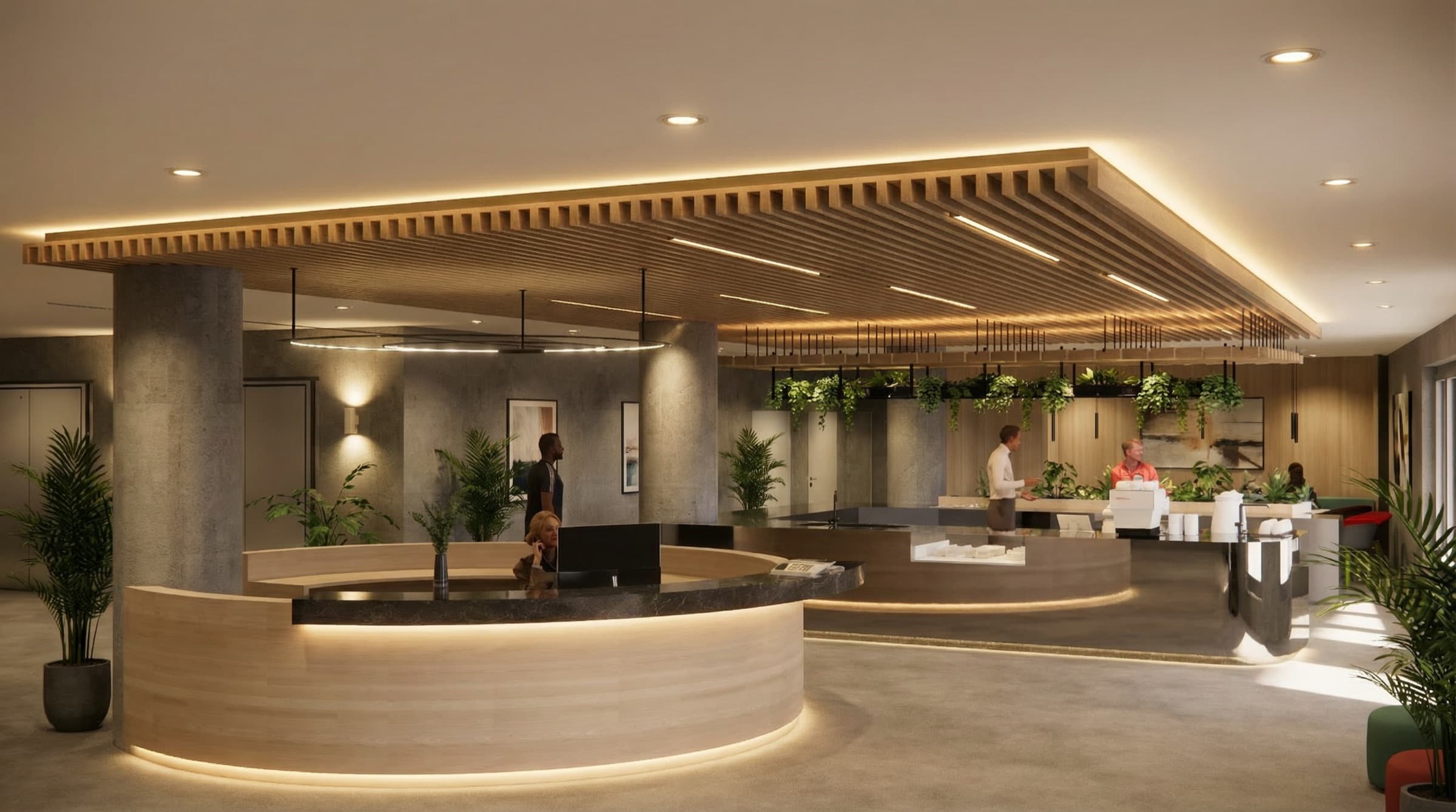 Office floor in the IZD Tower